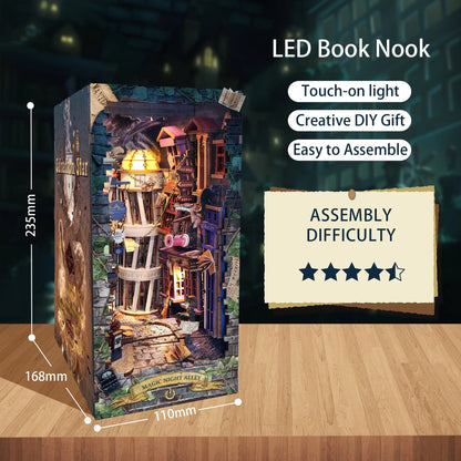 DIY Book Nook Kit - Magic Night Alley