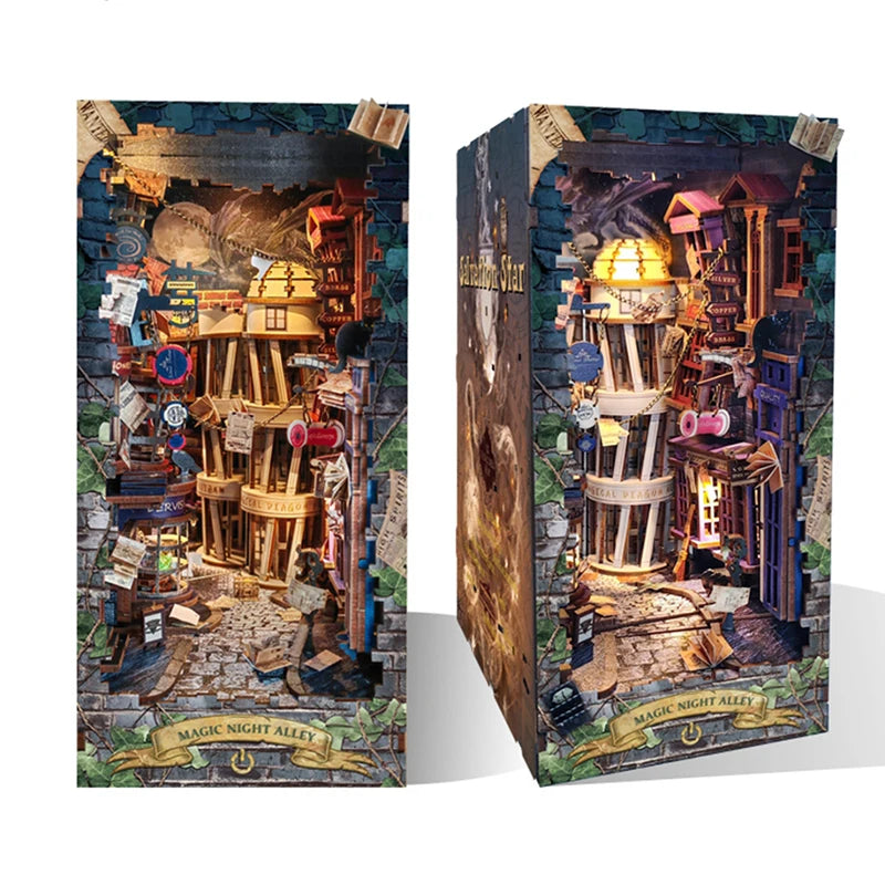 DIY Book Nook Kit - Magic Night Alley