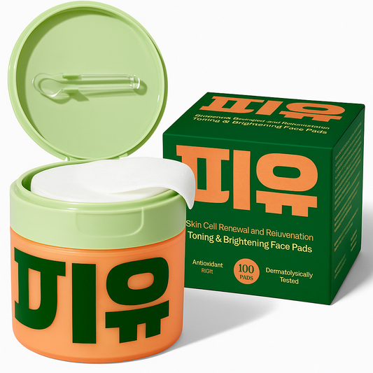 🔥Korean Toner Pads for Wrinkle Reduction, Dark Spot Treatment & Radiant Glow (100 Pads) 8 oz